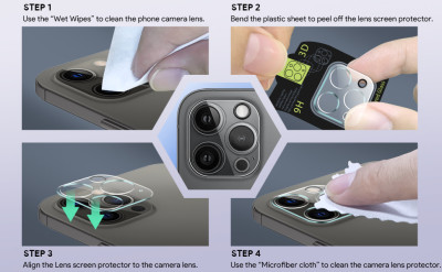 Скрийн протектори Скрийн протектори за Apple Iphone Стъклен протектор за камера за Apple iPhone 12 Pro Max 6.7 
